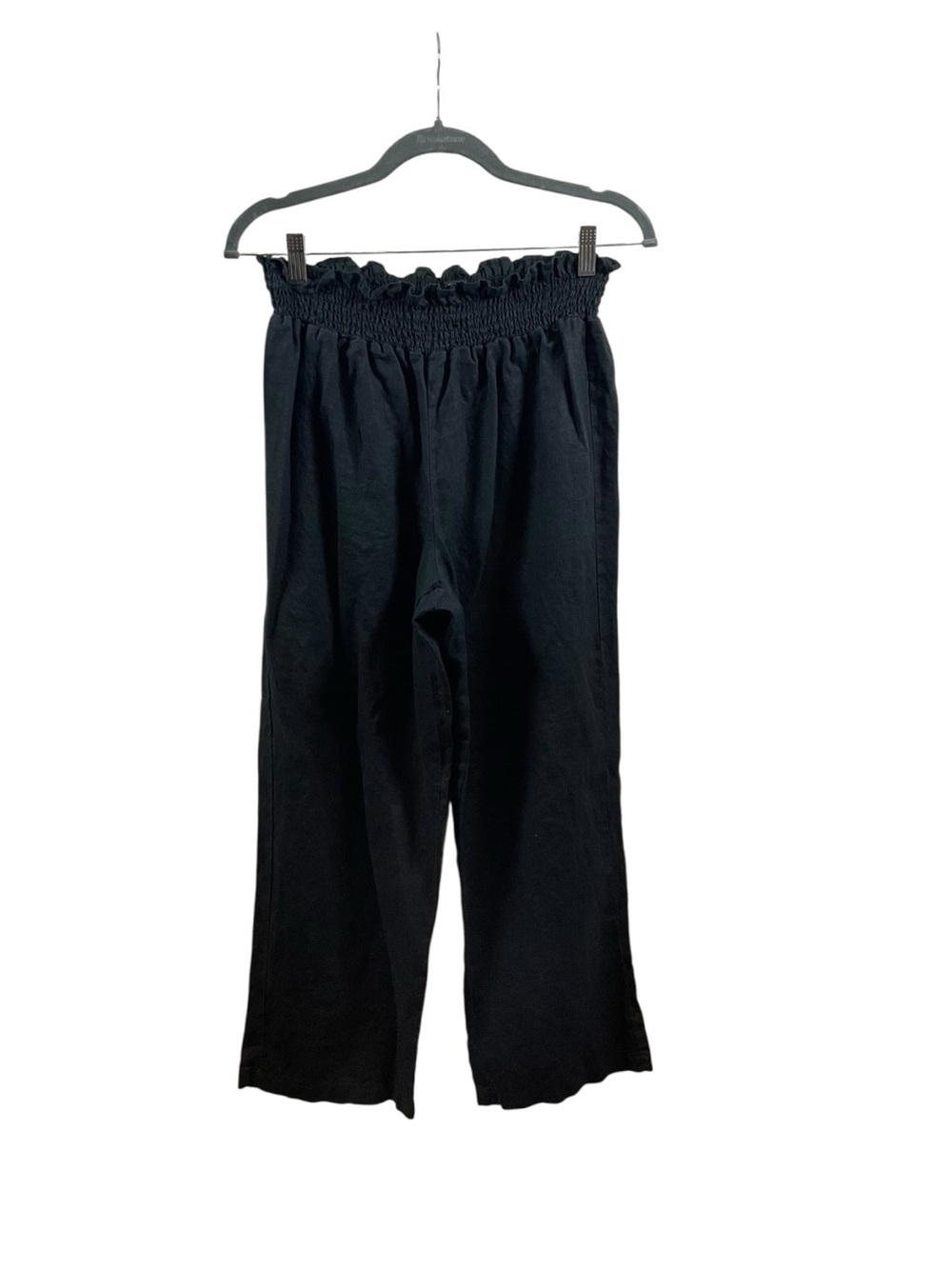 House of Harlow 1960 Black Wide-Leg Smocked Waist Pants